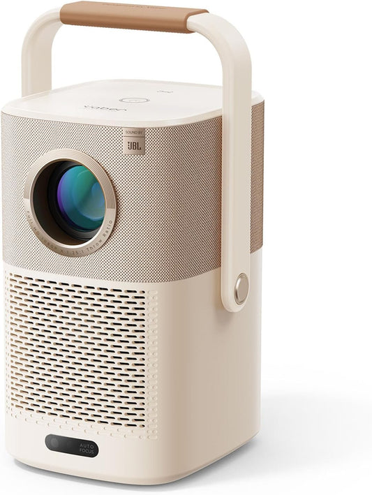[Sound by JBL & Built-in Battery] Yaber T2 Outdoor Projector with WiFi 6 and Bluetooth, Native 1080P Smart Movie Portable Projector for Inside and Outside, Compatible with TV Stick