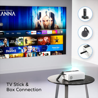 TMY Compact Projector with 80" screen